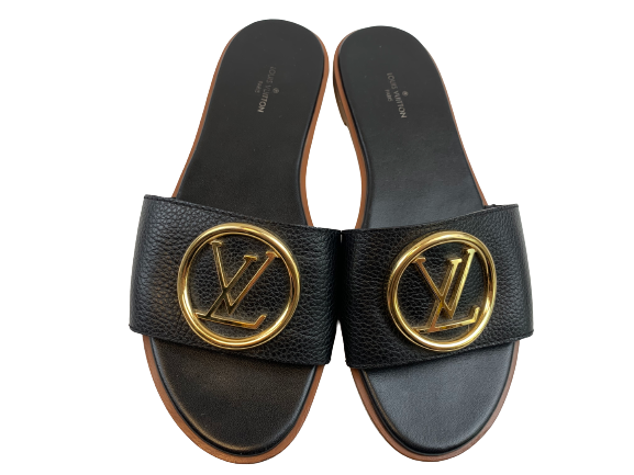 Lock it leather mules Louis Vuitton Brown size 36 EU in Leather - 34719507