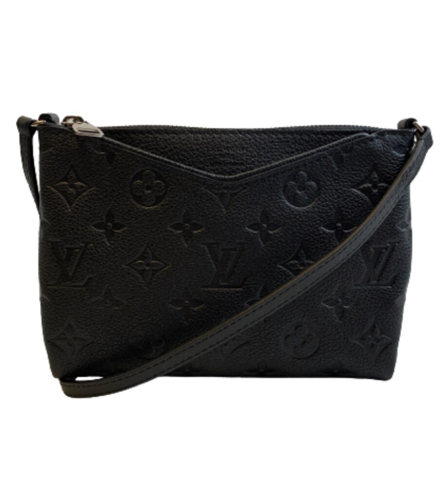 LOUIS VUITTON Black Monogram Empreinte Pallas Sling Bag – The House of ...