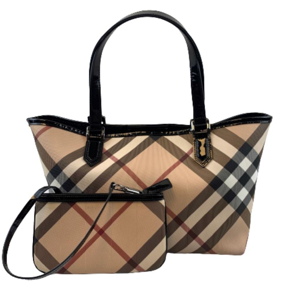 BURBERRY Supernova Check PVC Tote Bag – The House of Authentic