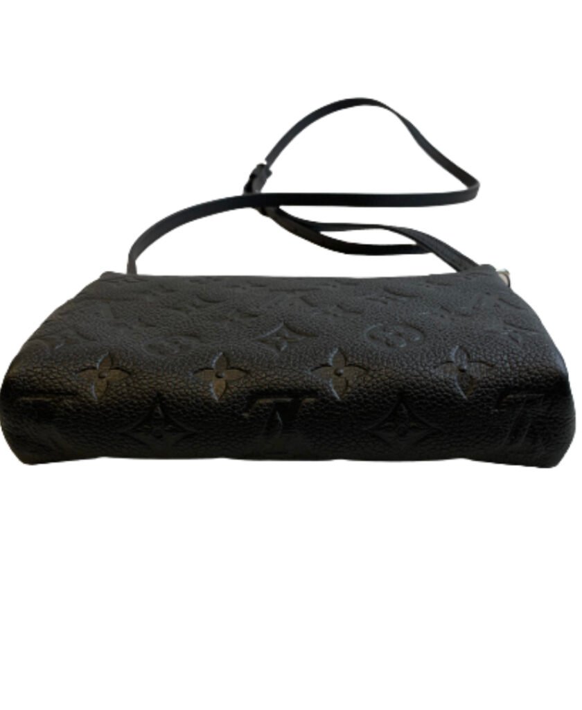 LOUIS VUITTON Black Monogram Empreinte Pallas Sling Bag The House of