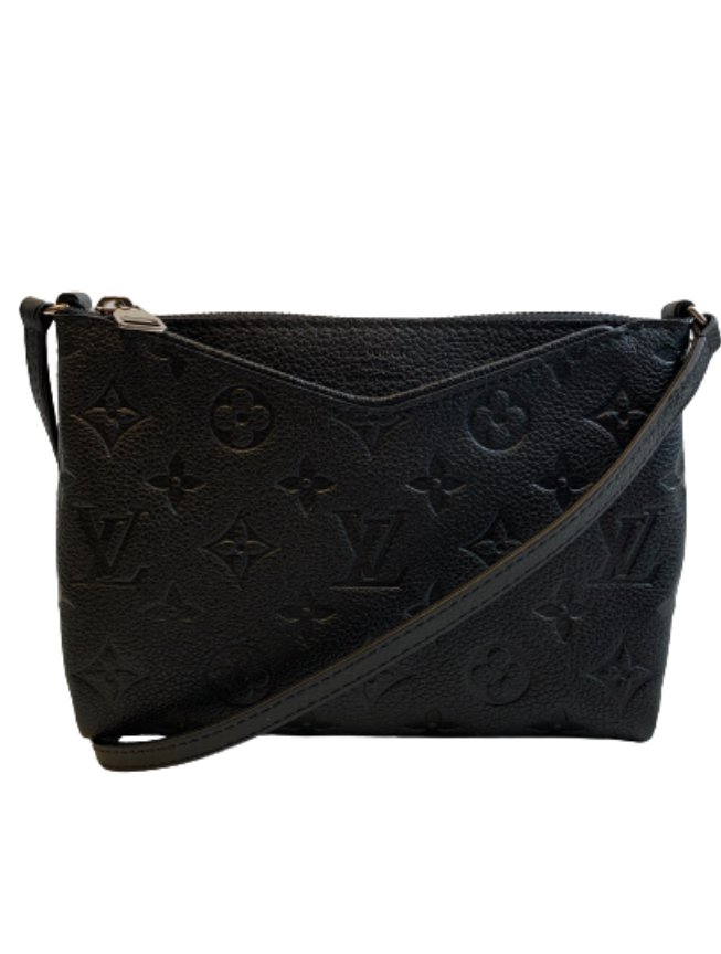 LOUIS VUITTON Black Monogram Empreinte Leather Pallas Shoulder Bag – The  House of Authentic