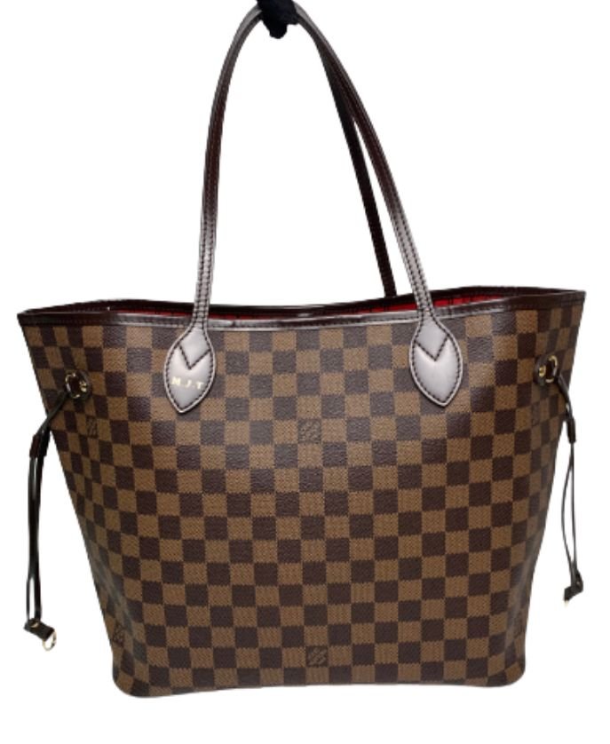 Louis Vuitton Neverfull Damier Ebene MM Cerise Lining